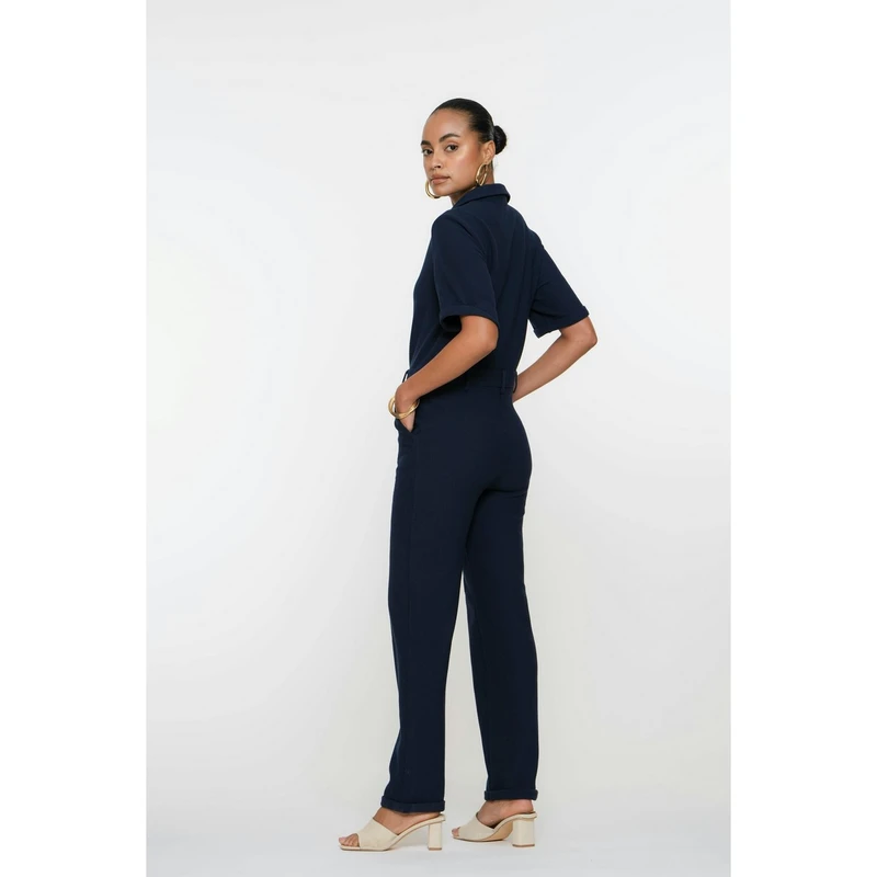 Dames Jumpsuit 51125-21 Geisha BLAUW DESSIN