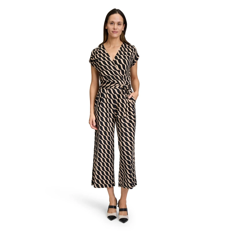 Dames Jumpsuit 60591328 Betty Barclay ZWART DESSIN