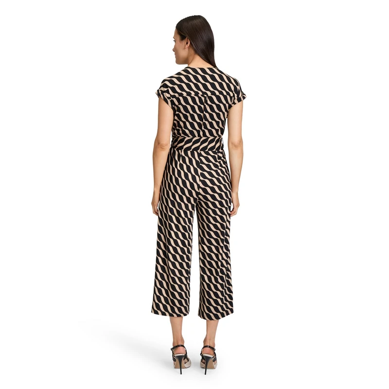 Dames Jumpsuit 60591328 Betty Barclay ZWART DESSIN
