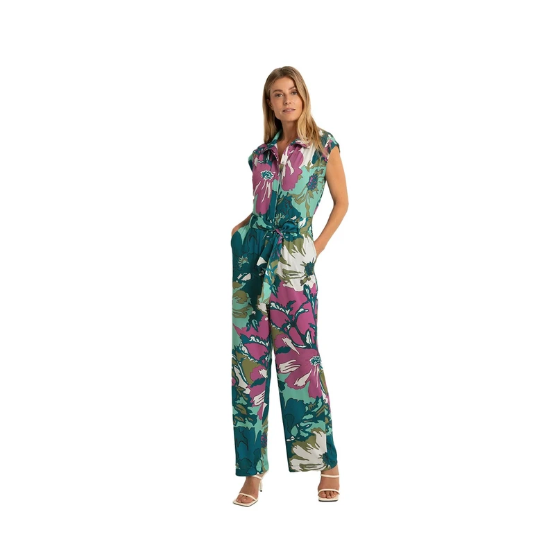 Dames Jumpsuit CL24-31805 Claudia by Claudia Strater PETROL