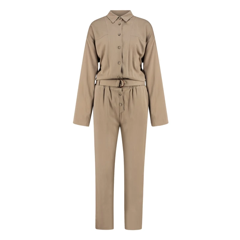 Dames Jumpsuit EX24-31004 Expresso ZAND