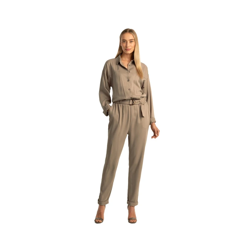 Dames Jumpsuit EX24-31004 Expresso ZAND