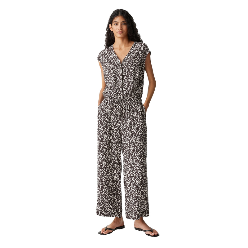 Dames Jumpsuit Moneli shadow Opus MIDDEN BRUIN