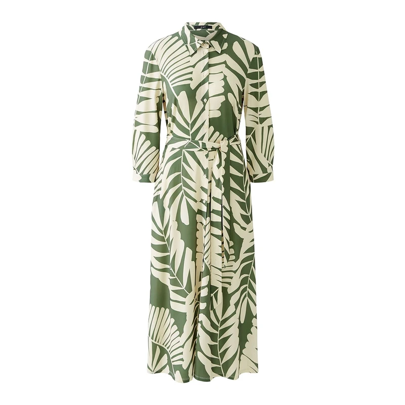 Dames Jurk 0093501 Oui GROEN DESSIN