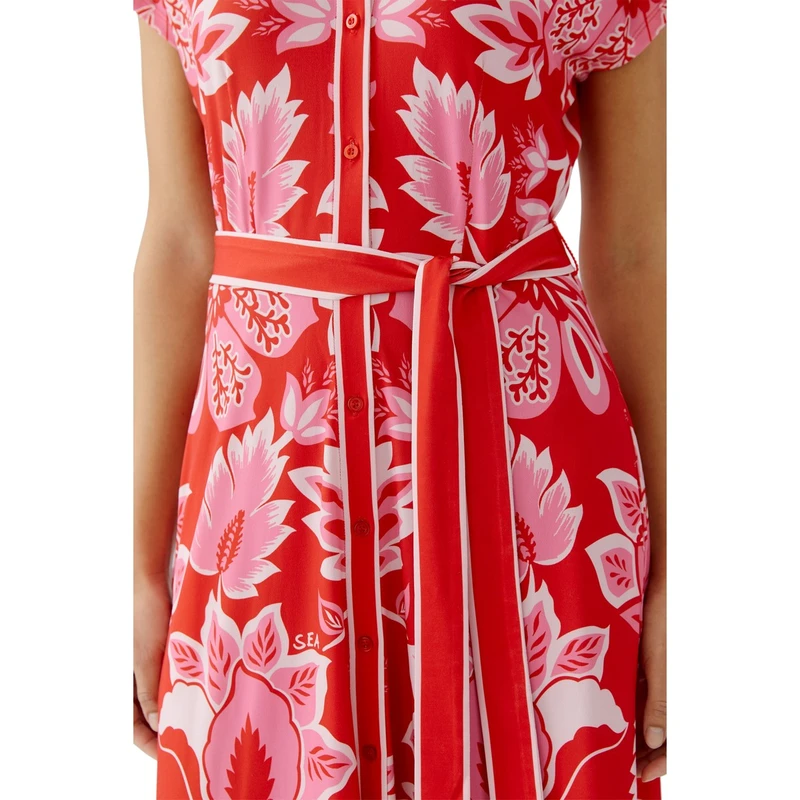 Dames Jurk 0093603 Oui ROOD DESSIN
