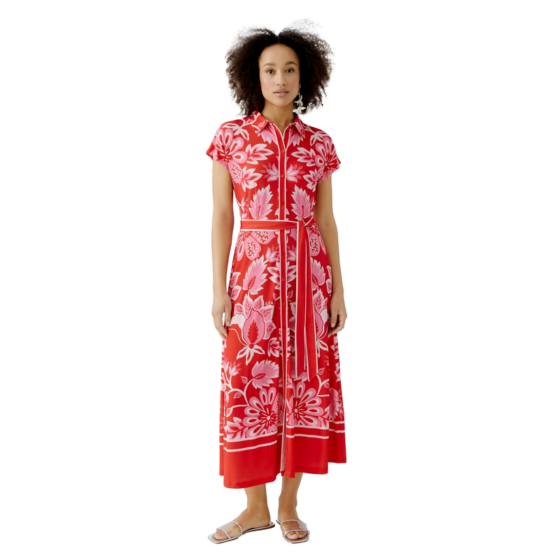 Dames Jurk 0093603 Oui ROOD DESSIN