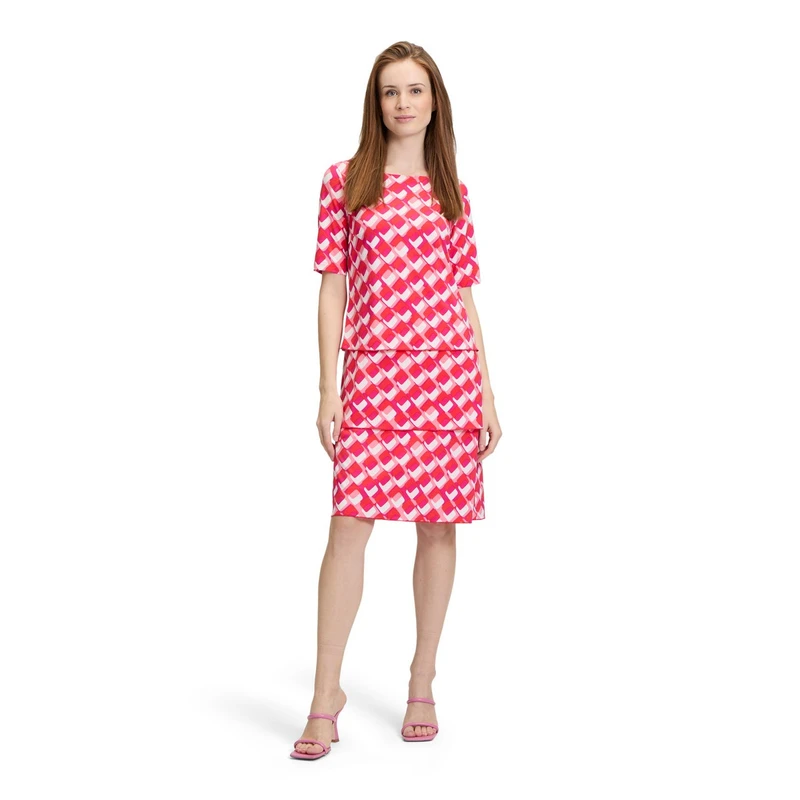 Dames Jurk 16521101 Betty Barclay ROOD DESSIN