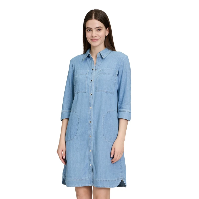 Dames Jurk 16921105 Betty Barclay BLEACHED BLUE DENIM