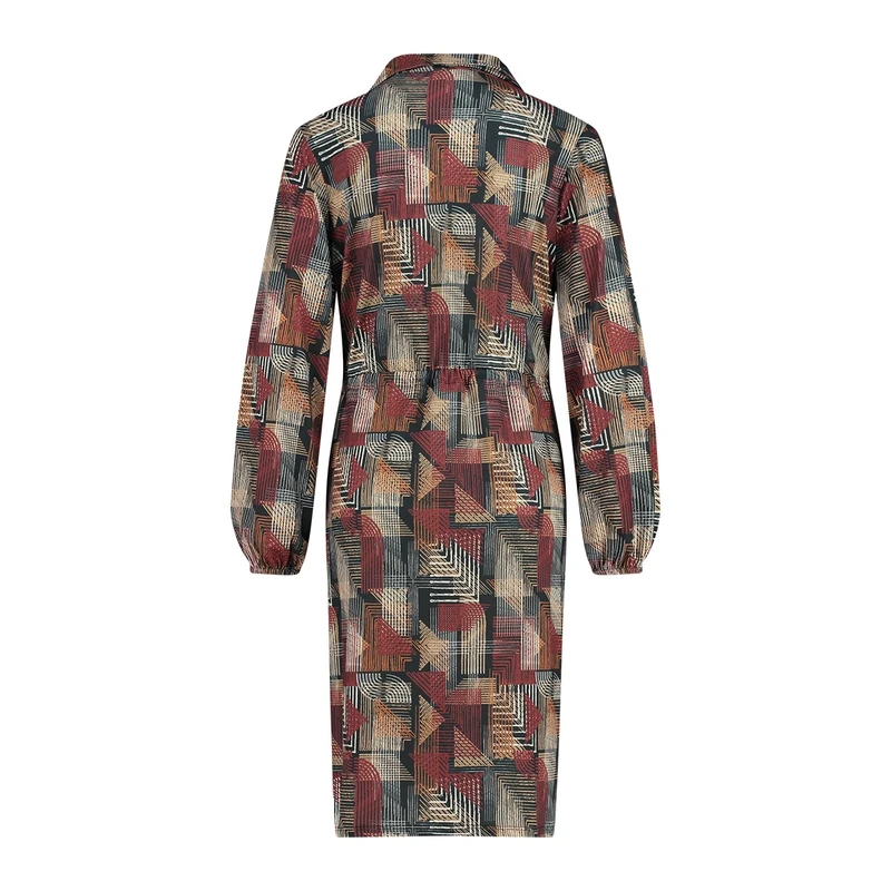 Dames Jurk 23220jurkgraphic Sanne CAMEL