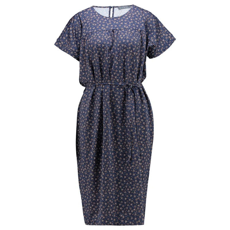 Dames Jurk 23ER031 Ivy & You BLAUW DESSIN