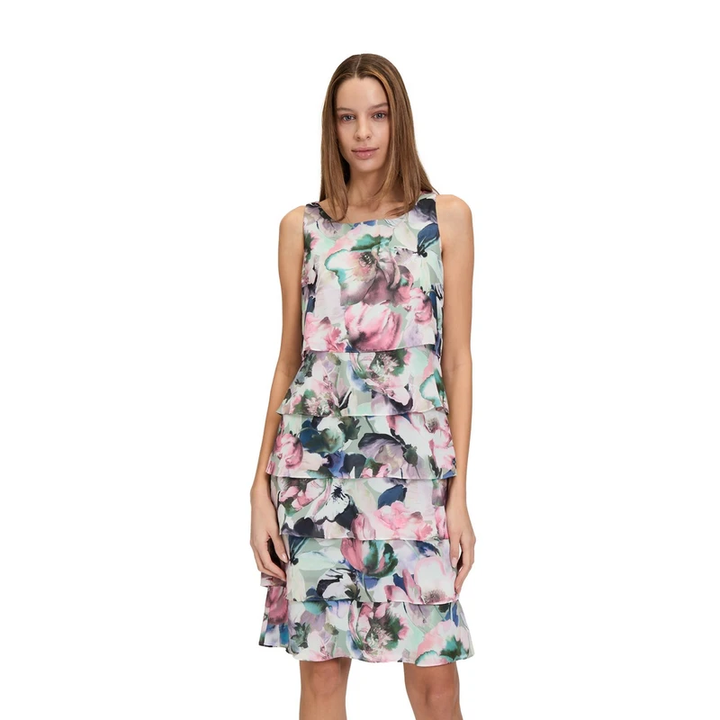 Dames Jurk 3384800 Vera Mont GROEN DESSIN