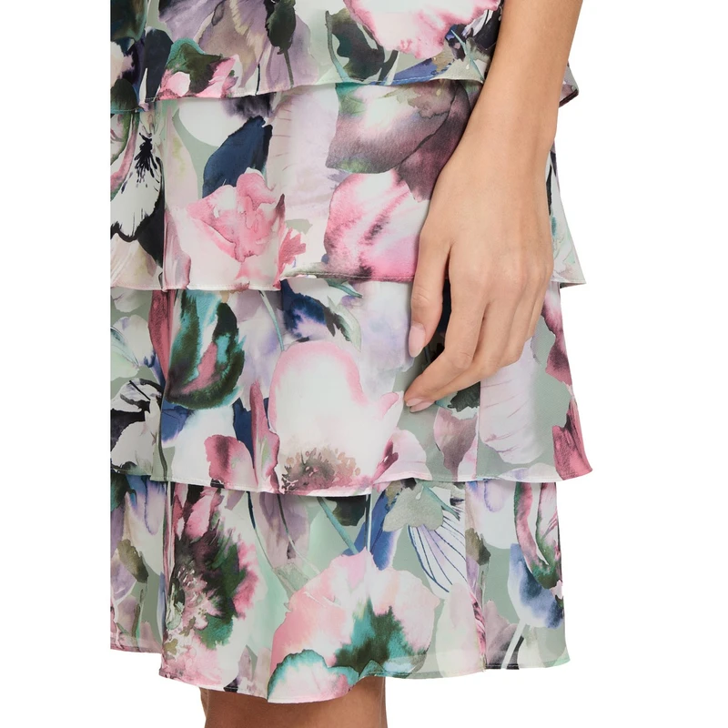 Dames Jurk 3384800 Vera Mont GROEN DESSIN