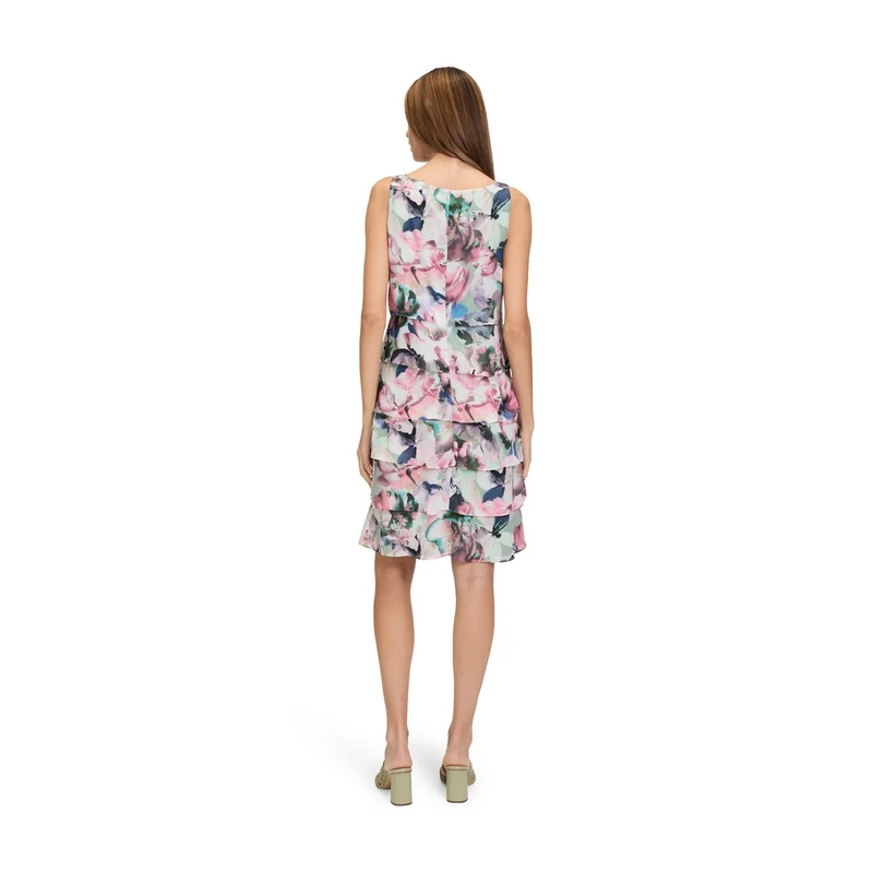 Dames Jurk 3384800 Vera Mont GROEN DESSIN