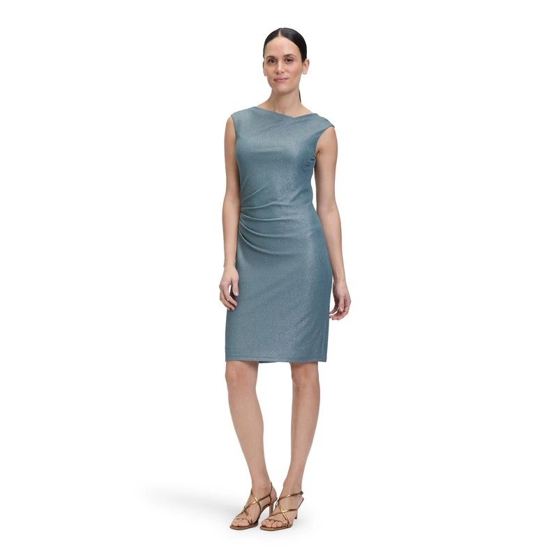 Dames Jurk 50374069 Vera Mont GROEN DESSIN