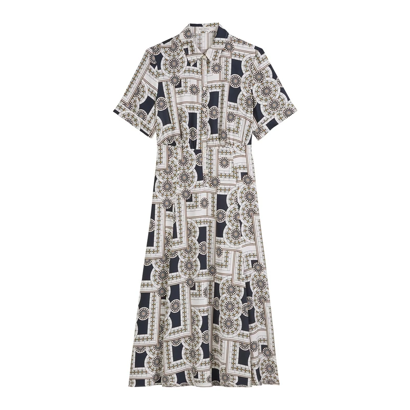Dames Jurk 504120821189 Marc O'Polo BLAUW DESSIN