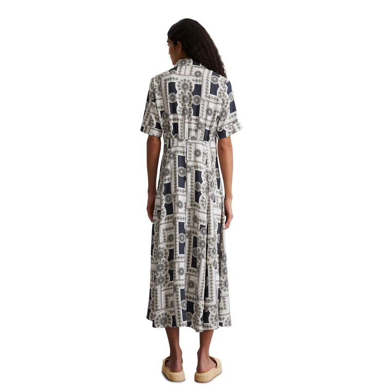 Dames Jurk 504120821189 Marc O'Polo BLAUW DESSIN