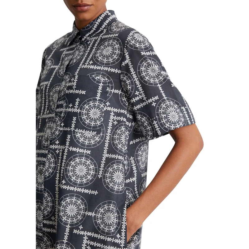 Dames Jurk 516080921241 Marc O'Polo BLAUW DESSIN