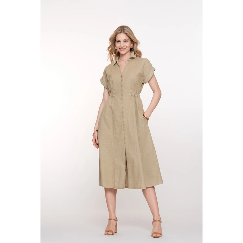 Dames Jurk 57303-10 Geisha ZAND