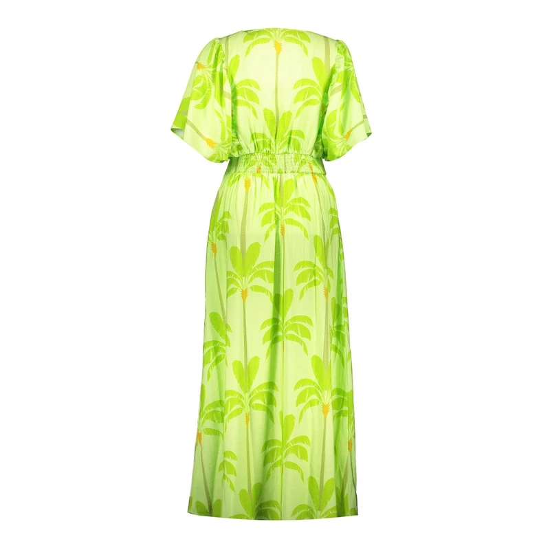 Dames Jurk 57339-20. Geisha GROEN DESSIN