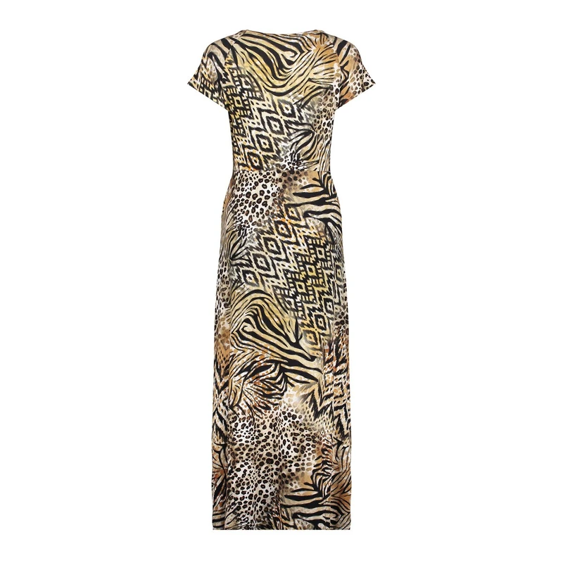 Dames Jurk 57364-60 JANE Geisha DONKER BRUIN
