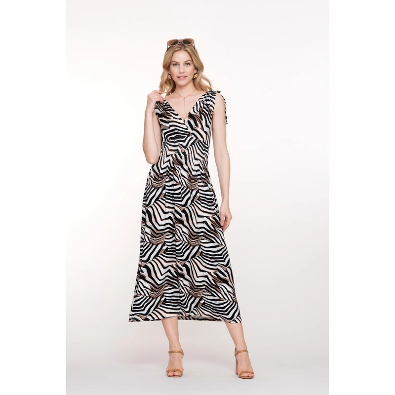 Dames Jurk 57367-60 MILA Geisha OFF-WHITE