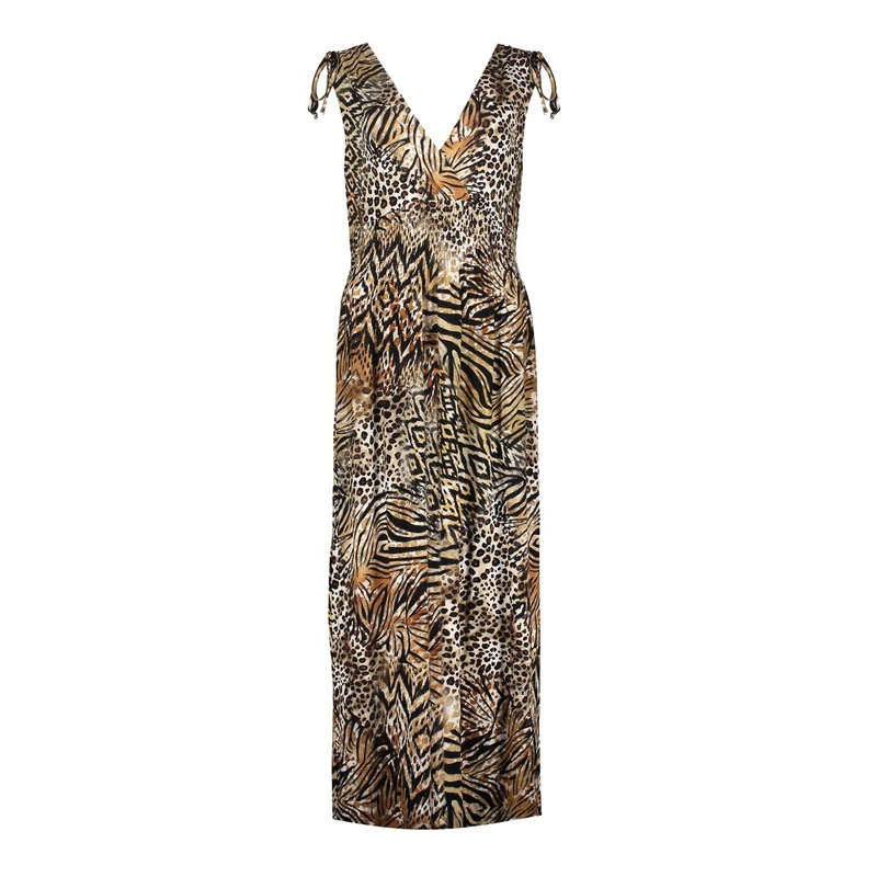 Dames Jurk 57367-60 MILA Geisha DONKER BRUIN