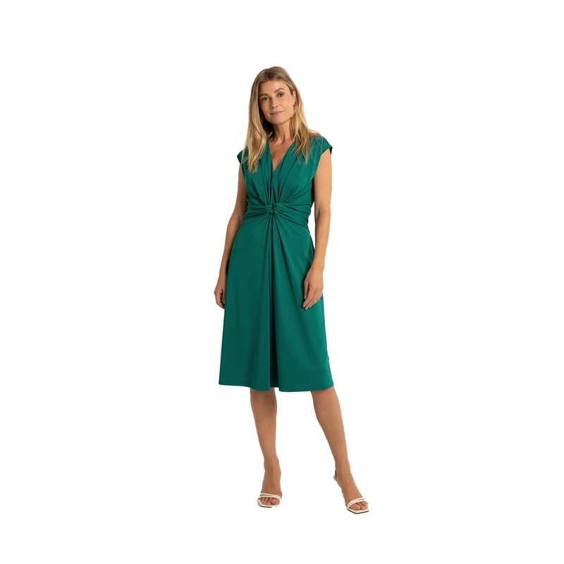 Dames Jurk CL24-32802 Claudia by Claudia Strater PETROL