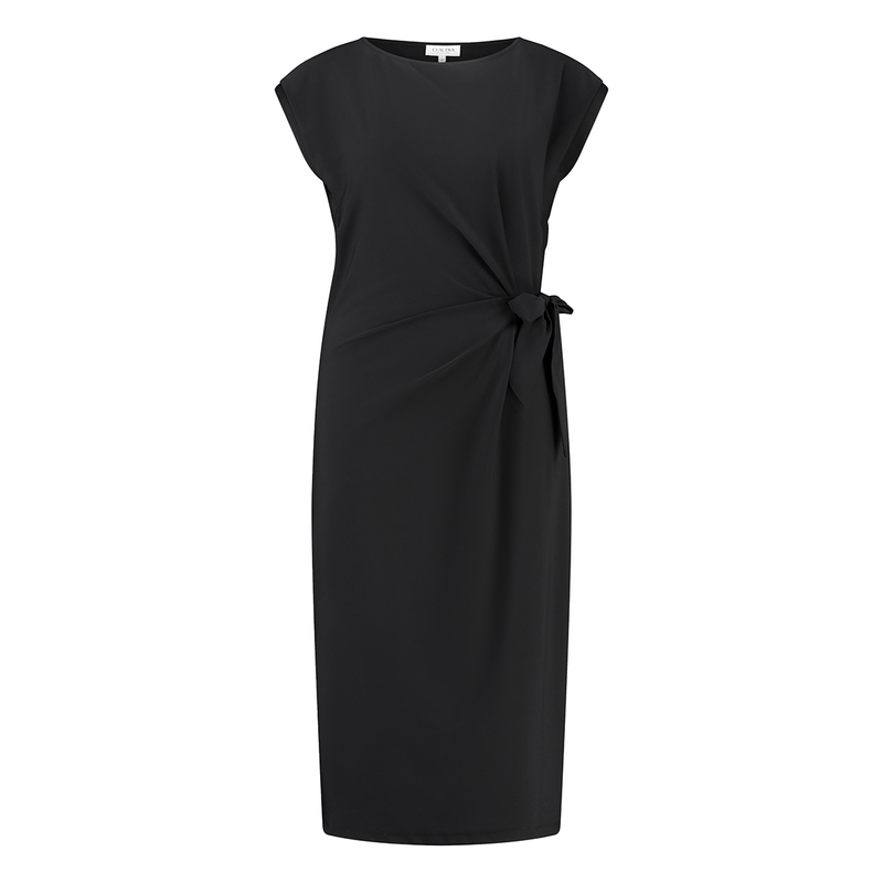 Dames Jurk CL24-32810 Claudia by Claudia Strater ZWART