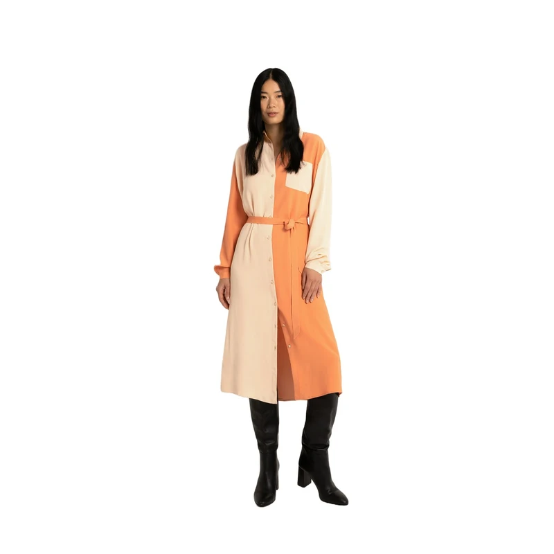Dames Jurk CS23-32506 Claudia Strater ORANJE