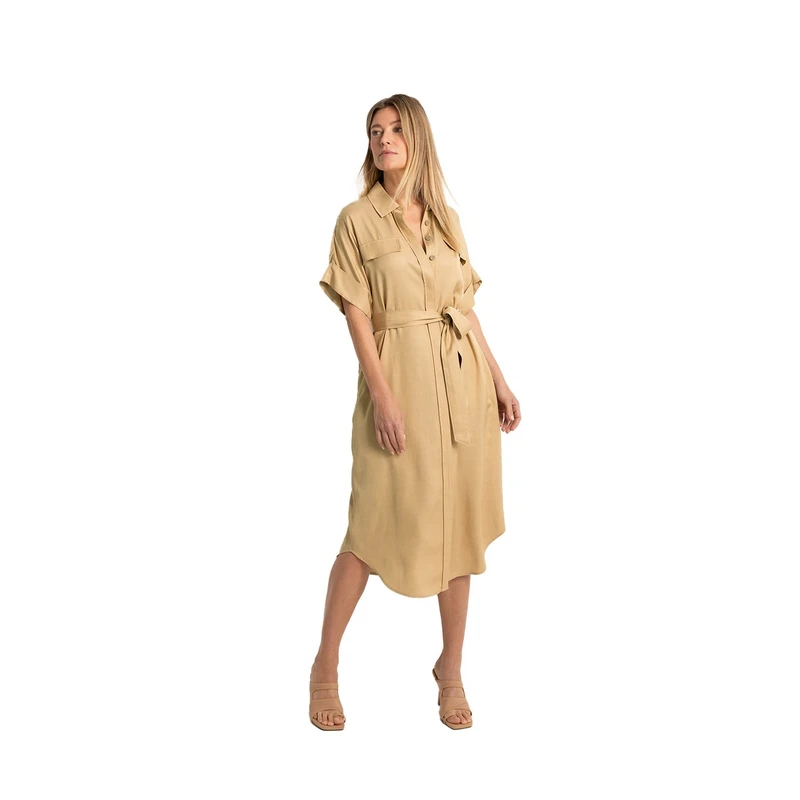 Dames Jurk CS24-32539 Claudia Strater BEIGE