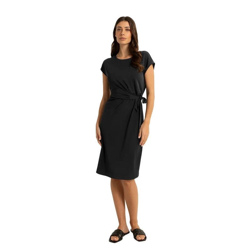 Dames Jurk CS25-32504 Claudia by Claudia Strater ZWART