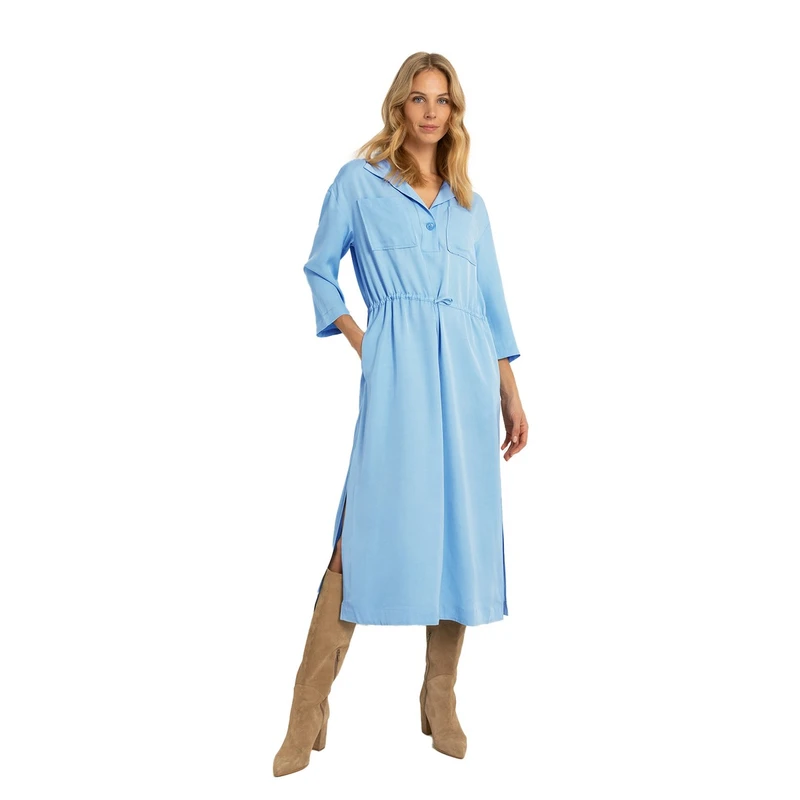 Dames Jurk CS25-32509 Claudia Strater BLEU