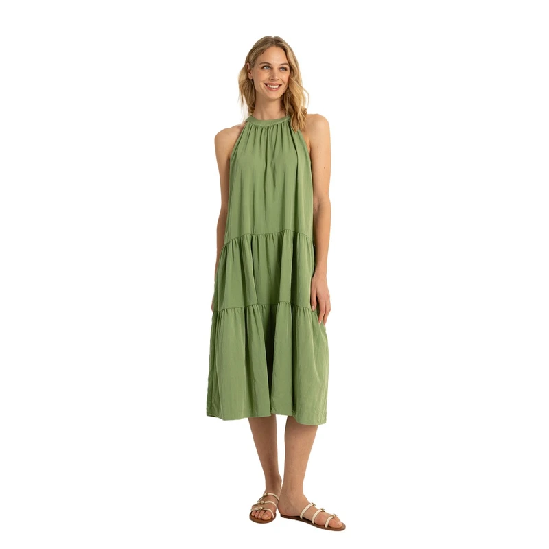 Dames Jurk CS32-25405 Claudia by Claudia Strater GROEN