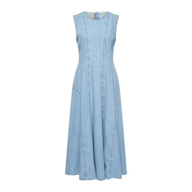 Dames Jurk CS32-25563 Claudia Strater LIGHT BLUE DENIM