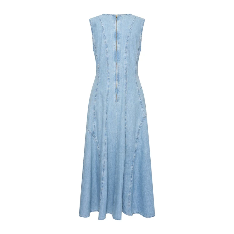 Dames Jurk CS32-25563 Claudia Strater LIGHT BLUE DENIM