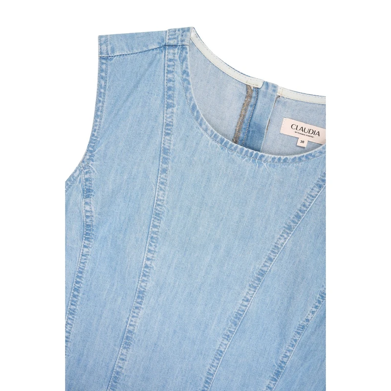 Dames Jurk CS32-25563 Claudia Strater LIGHT BLUE DENIM