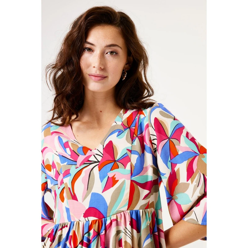Dames Jurk D50080 Garcia BLEU