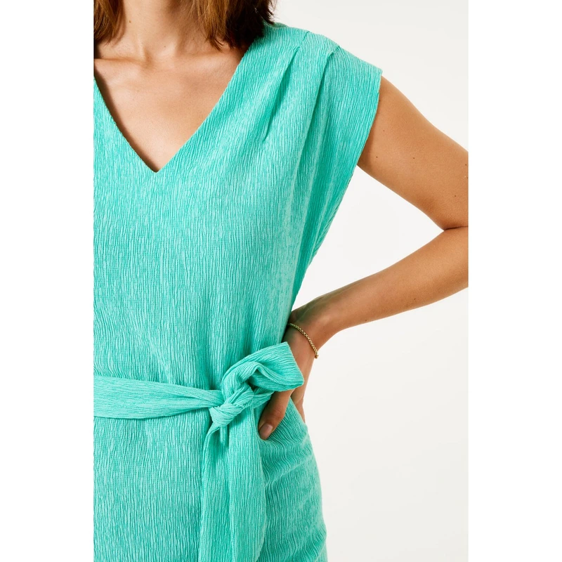 Dames Jurk D50084 Garcia BLEACHED BLUE DENIM