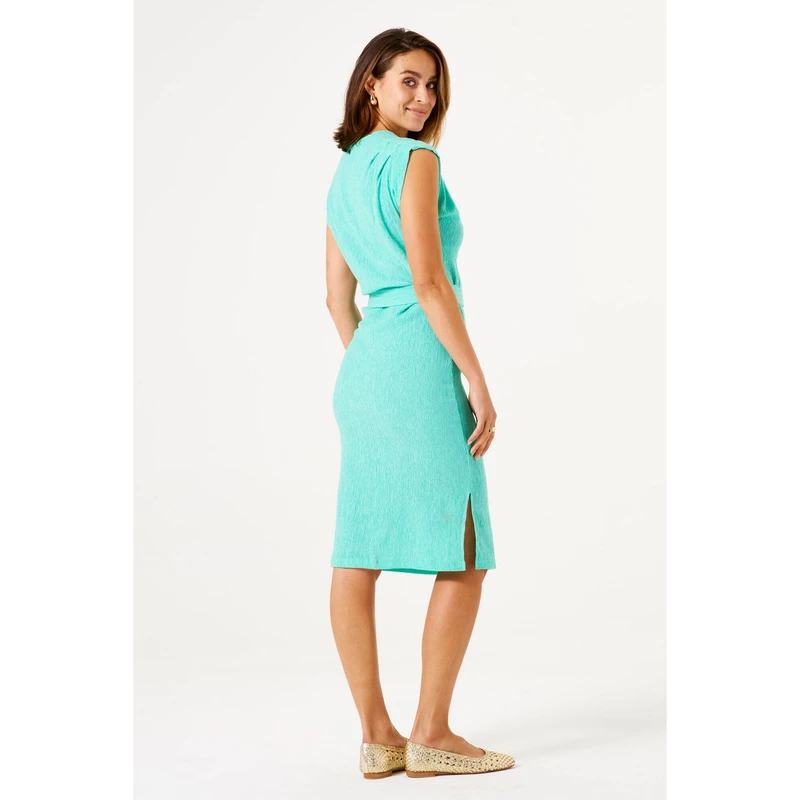 Dames Jurk D50084 Garcia BLEACHED BLUE DENIM