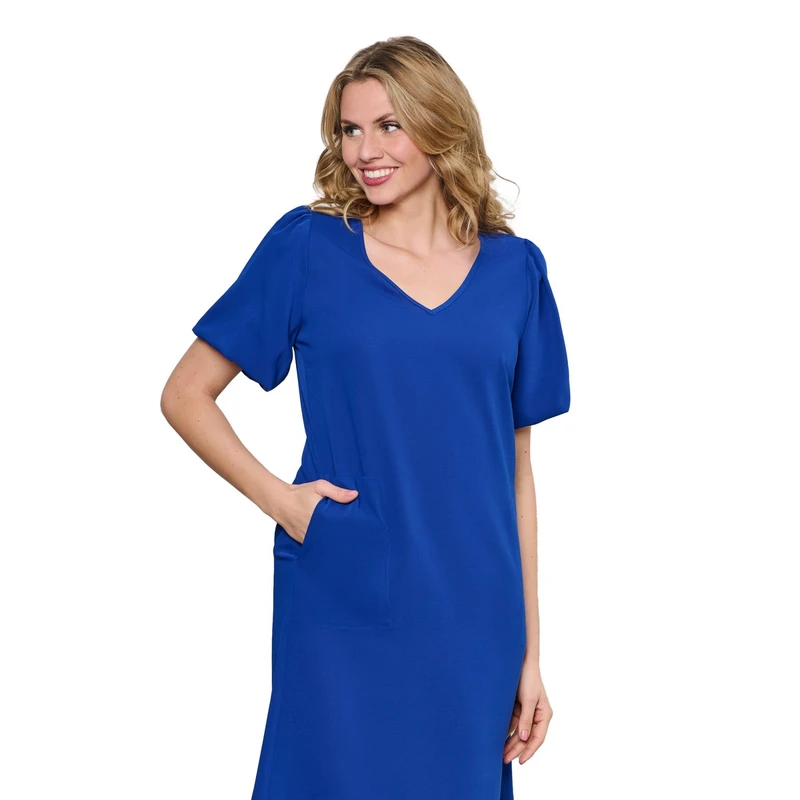 Dames Jurk DR284 &CO Woman ROYAL BLUE