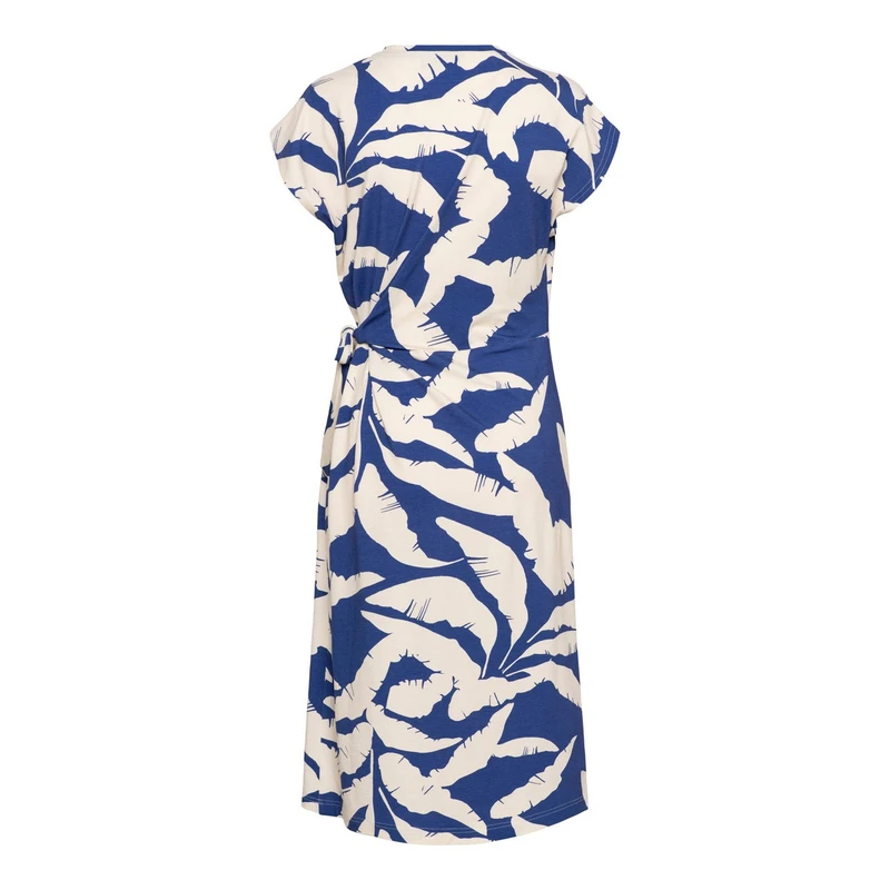 Dames Jurk DR287 &CO Woman BLAUW DESSIN