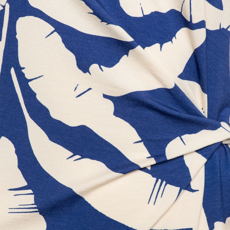 Dames Jurk DR287 &CO Woman BLAUW DESSIN