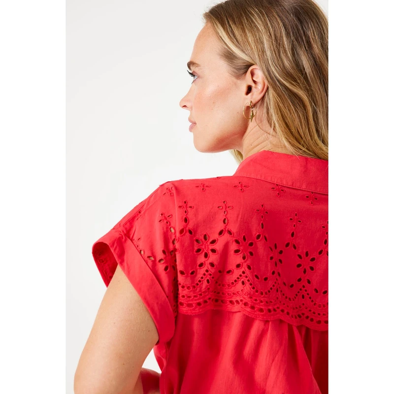 Dames Jurk E50280 Garcia ROOD