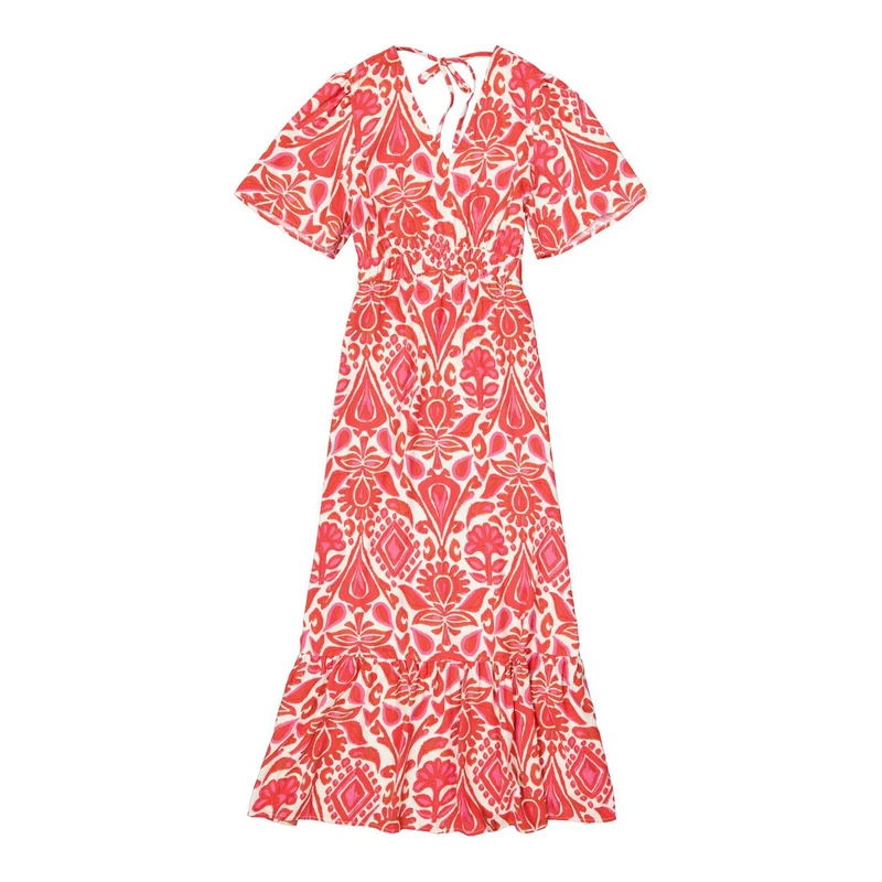 Dames Jurk E50283 Garcia ROOD