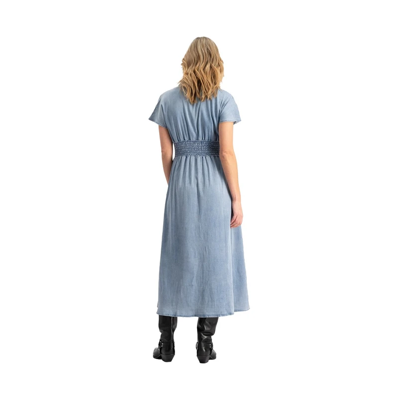 Dames Jurk Estelle FLOREZ LIGHT BLUE DENIM