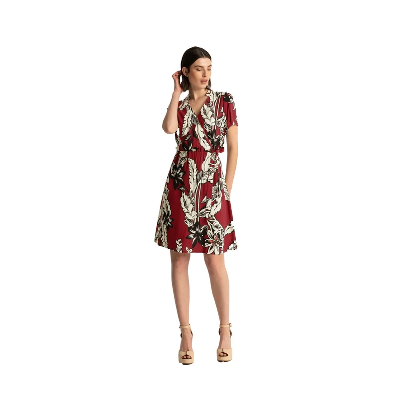 Dames Jurk EX23-32019 Expresso ROOD