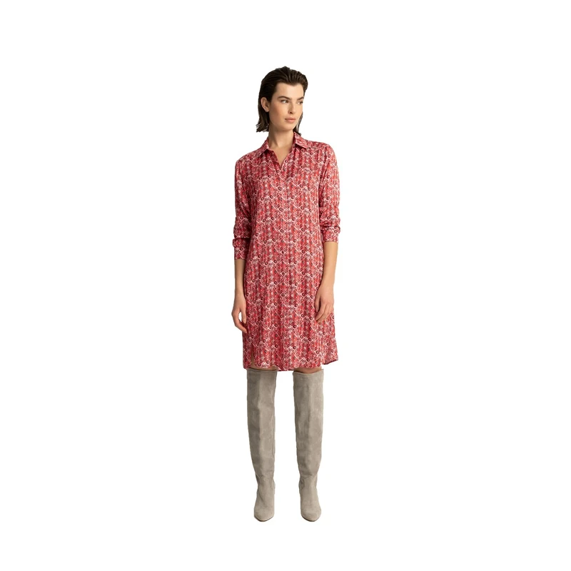 Dames Jurk EX23-32021 Expresso ROOD