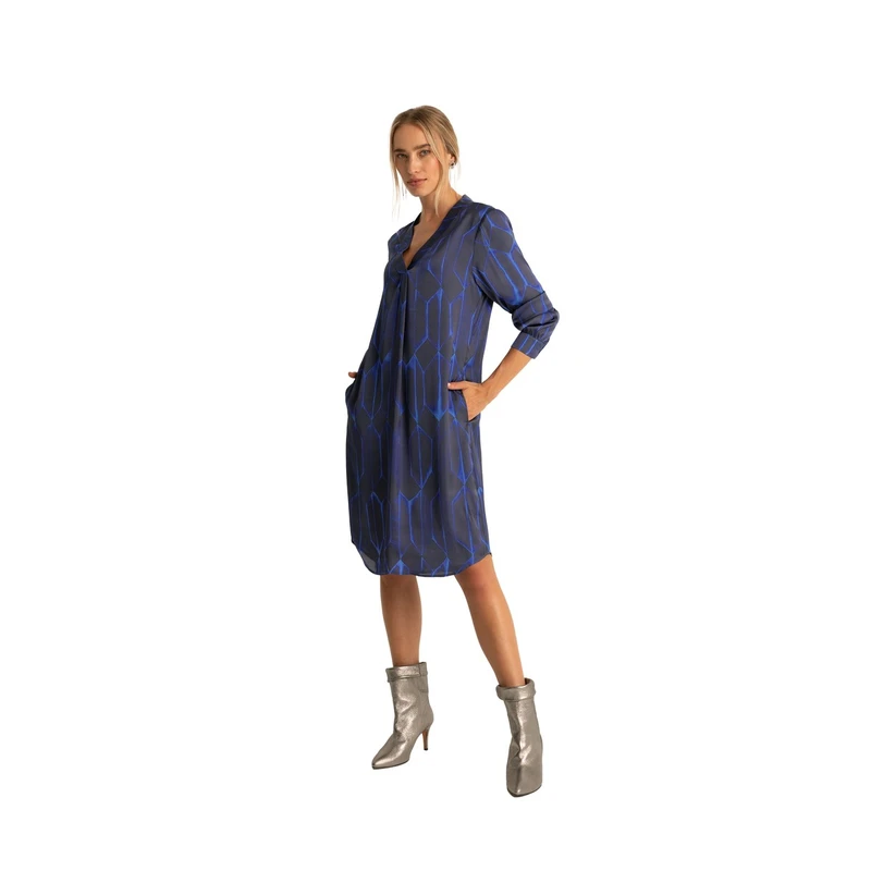 Dames Jurk EX23-32081 Expresso NAVY