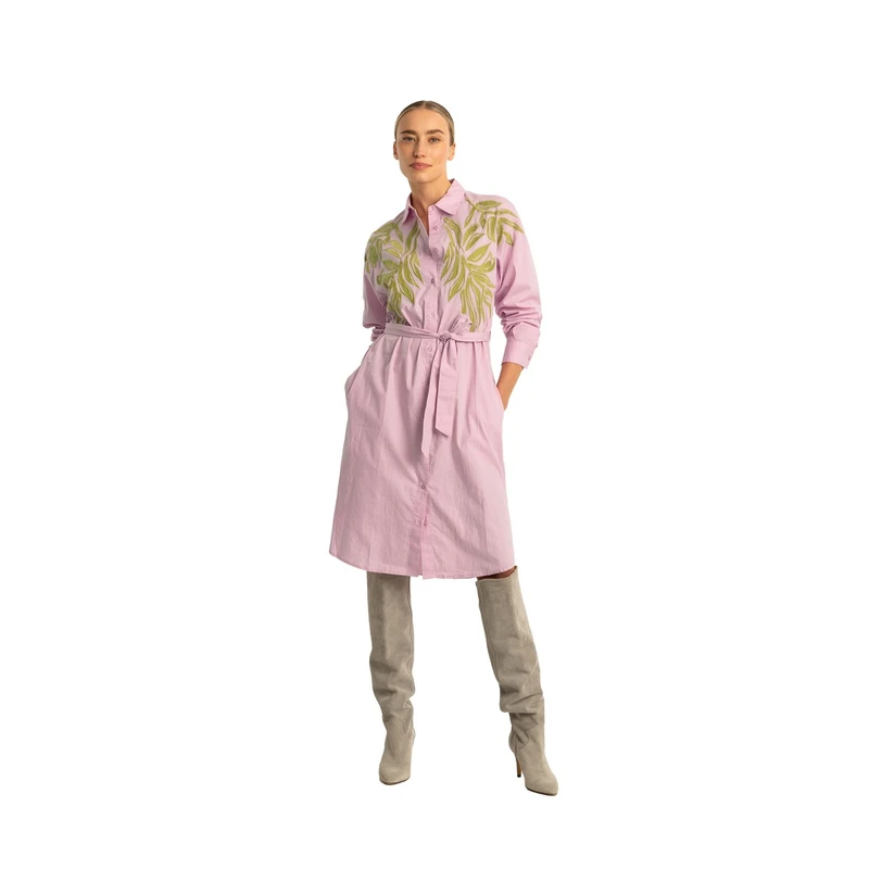 Dames Jurk EX24-32008 Expresso FUCHSIA