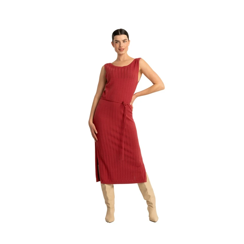 Dames Jurk EX24-32009 Expresso WINE